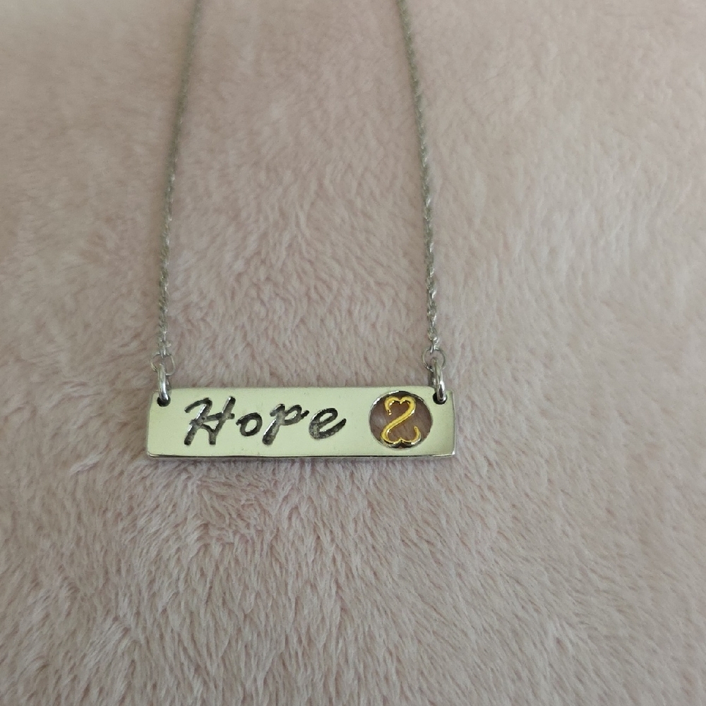 Jane Seymour NEW NEVER WORN  Silver and Gold 'Hope' Necklace